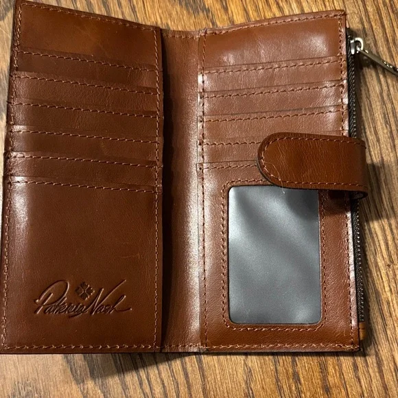 Patricia Nash Map Print Wallet with Zipper Closure - Picture 3 of 4